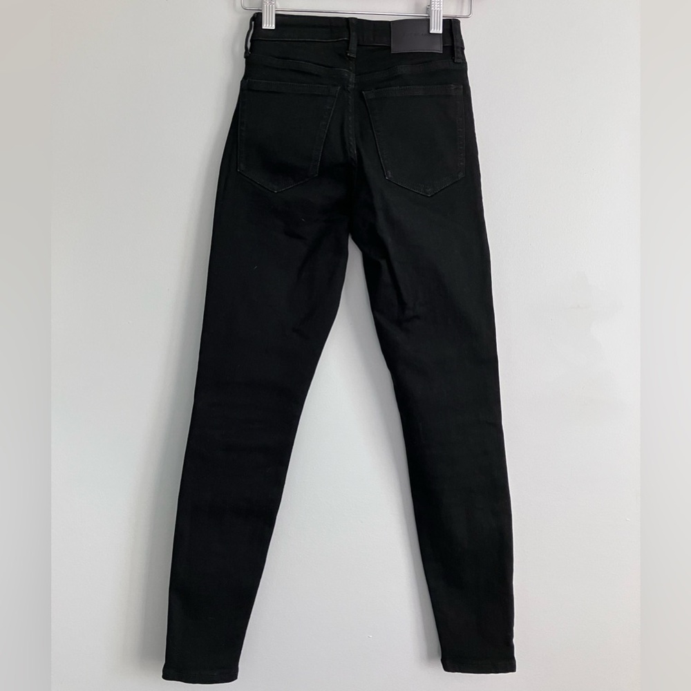 EVERLANE Curvy High-Rise Black Crop Skinny Jeans Size 23 - Picture 5 of 12